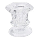 2 Castiçais de Vidro Veneza Elegantes