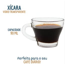 12 Xícaras de Vidro e Pires de Madeira: Charme Natura