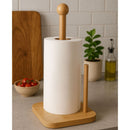 Porta Papel Toalha em Bambu com Design Natural