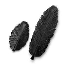 Bandeja Decorativa Folha em Resina Dourada