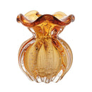 Vaso Murano Âmbar em Vidro Artesanal de Luxo