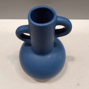 Vaso Decorativo em Cerâmica Azul Elegante