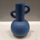 Vaso Decorativo em Cerâmica Azul Elegante