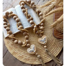 Colar de Mesa Decorativo em Cordão Natural