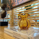 Vaso Murano Âmbar em Vidro Artesanal de Luxo