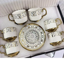 6 Xícaras de Café com Pires, Sofisticação em Cada Detalhe